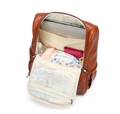 Mommy Carry - Waterproof Leather Backpack